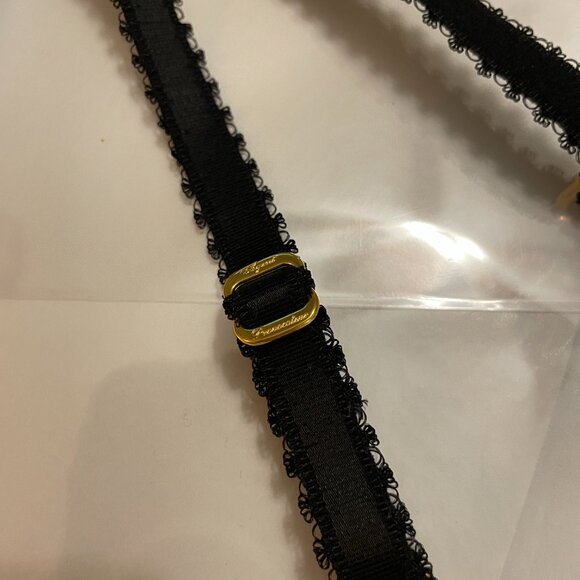 AGENT PROVOCATEUR Maysie Garter Suspender Belt in Red Heart Embroidered Tulle - Picture 7 of 10